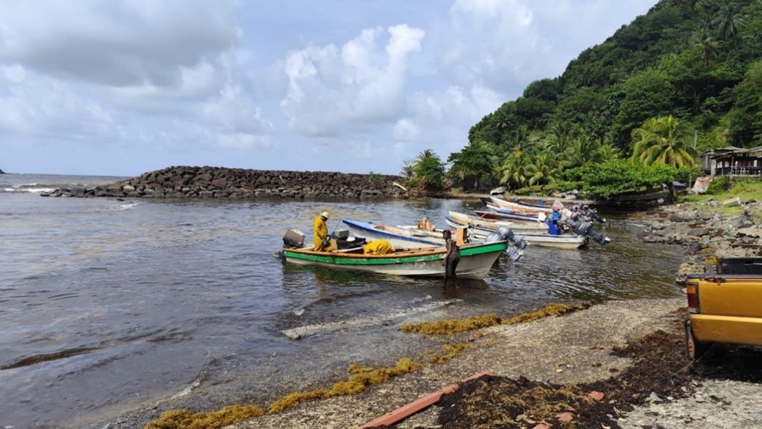 Fishing boats in San Sauveur