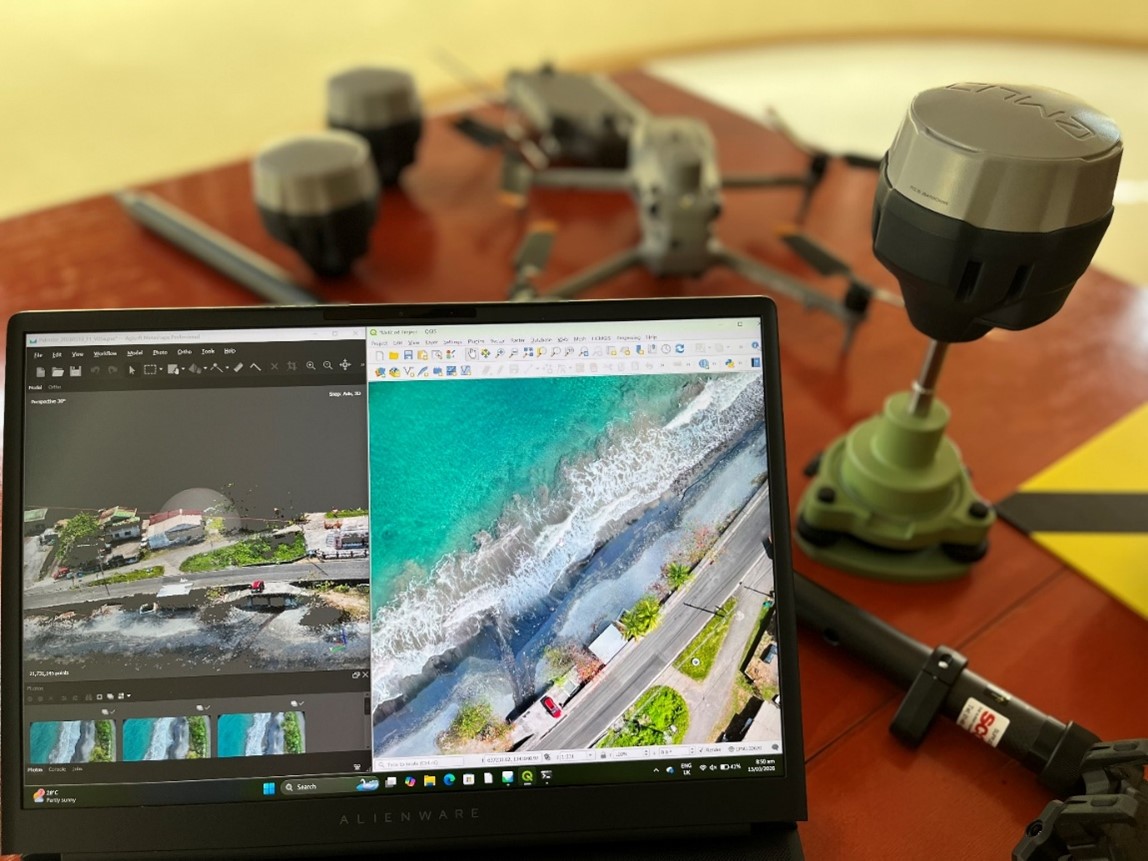 Professional grade laptop, drone, GPS receivers donate