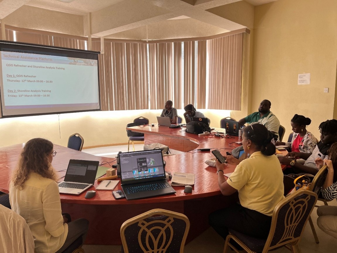 Group training in session