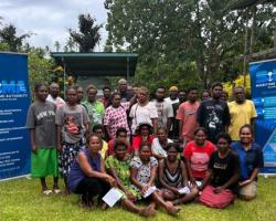 One of the communities taking part in the project with SIMA trainers